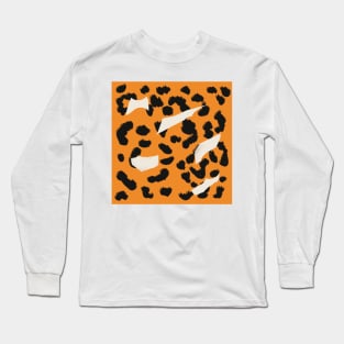 Piebald Leopard Print Long Sleeve T-Shirt